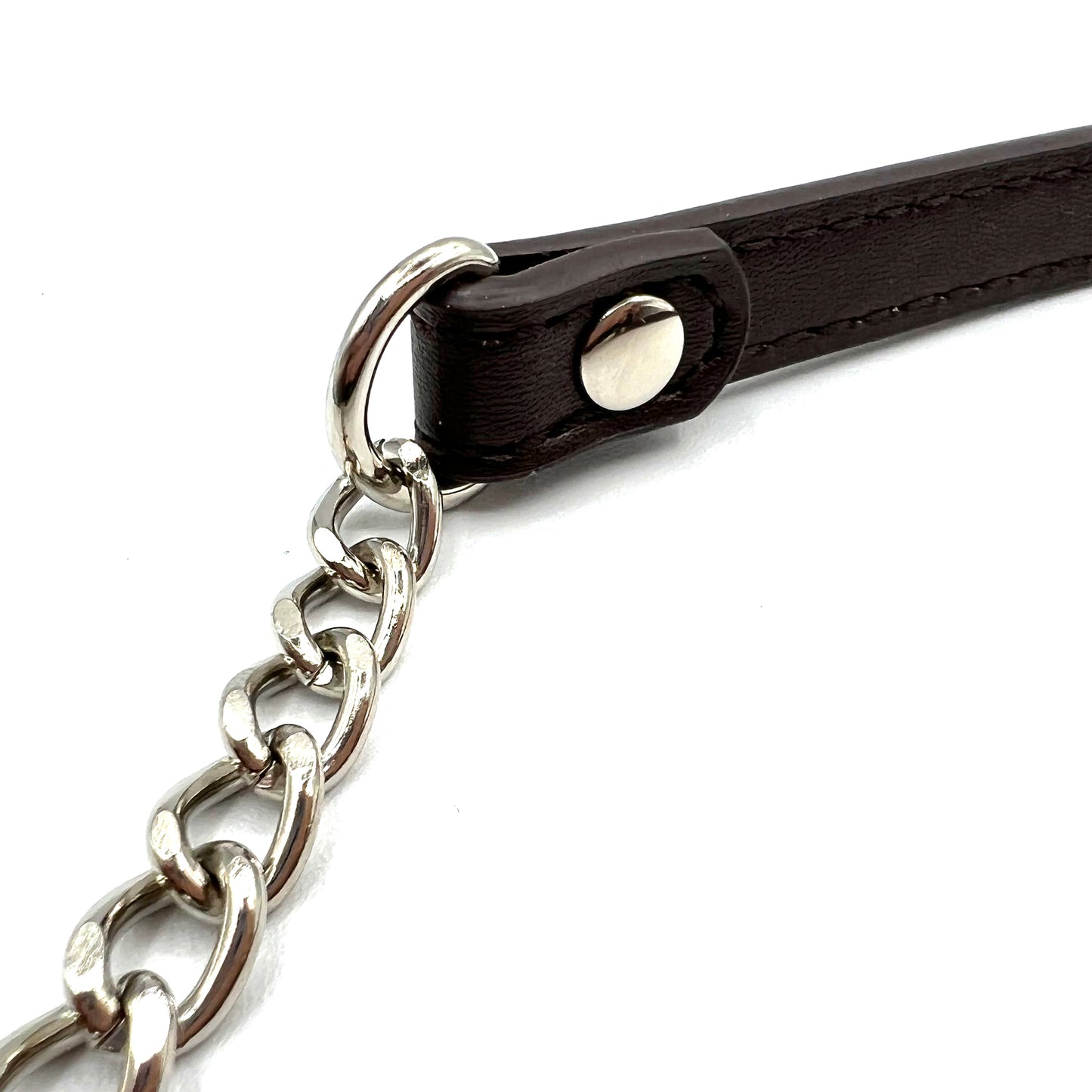 Shoulder Strap with chain and black leather